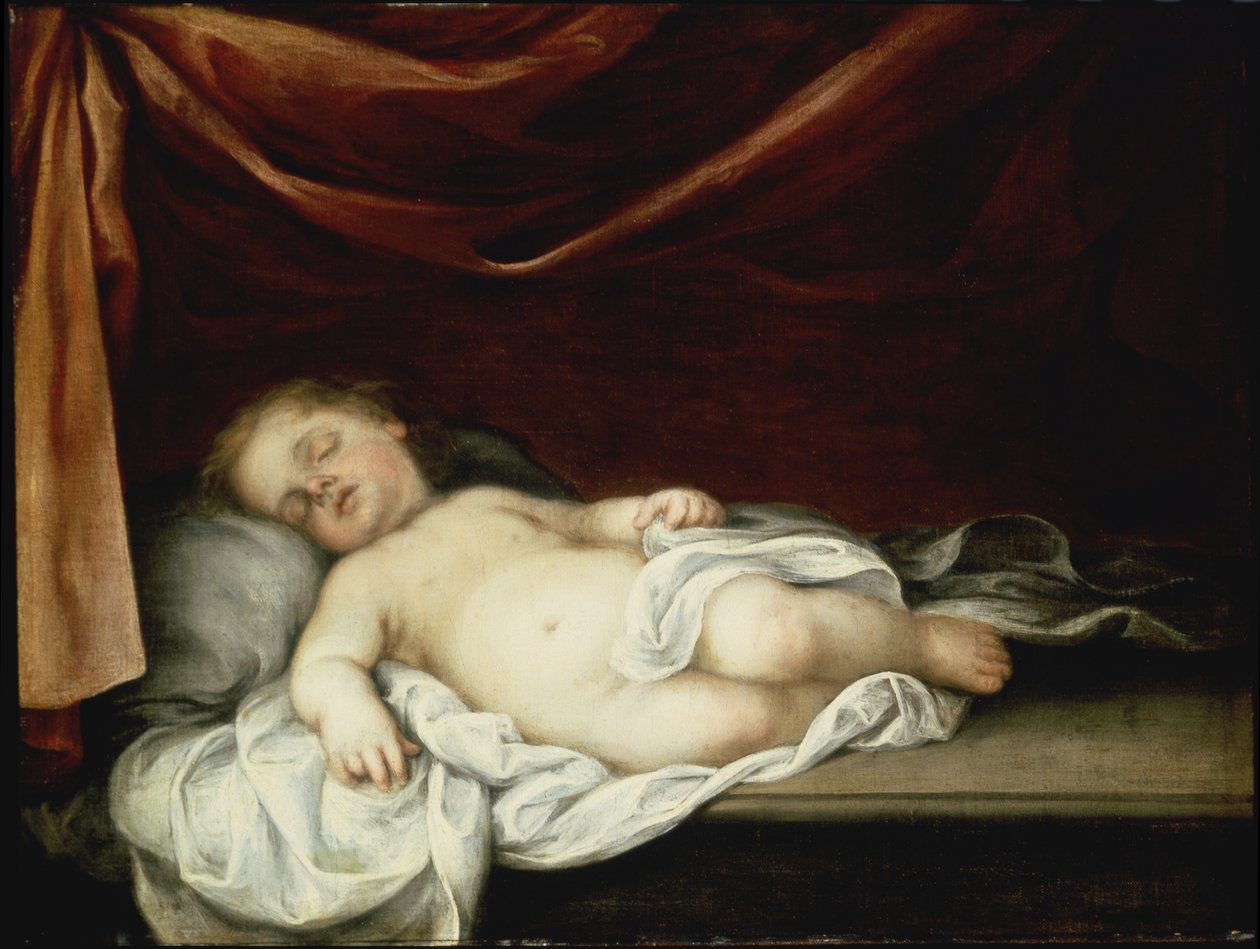 Az alvó Krisztus-gyermek alkotó: Bartolomé Esteban Murillo