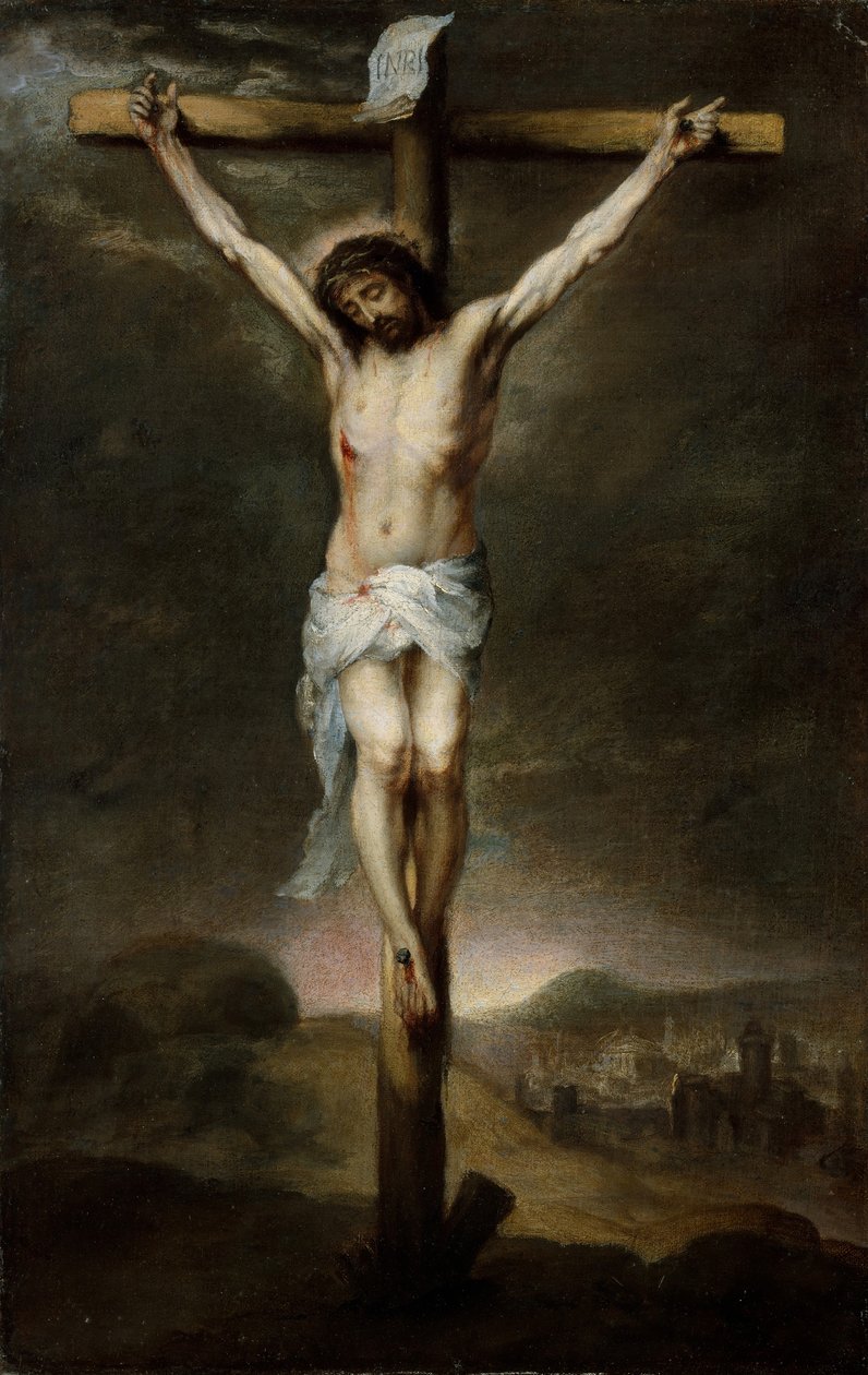 A keresztre feszítés, kb. 1675. alkotó: Bartolomé Esteban Murillo