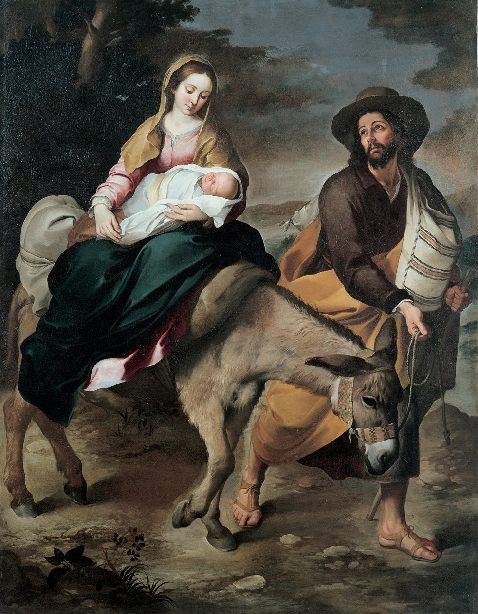 Repülés Egyiptomba, 1645 és 1649 között alkotó: Bartolomé Esteban Murillo