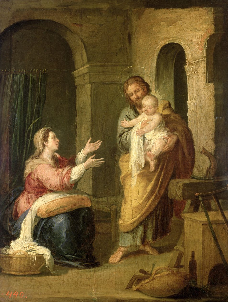 A Szent Család, 1660-70 körül alkotó: Bartolomé Esteban Murillo