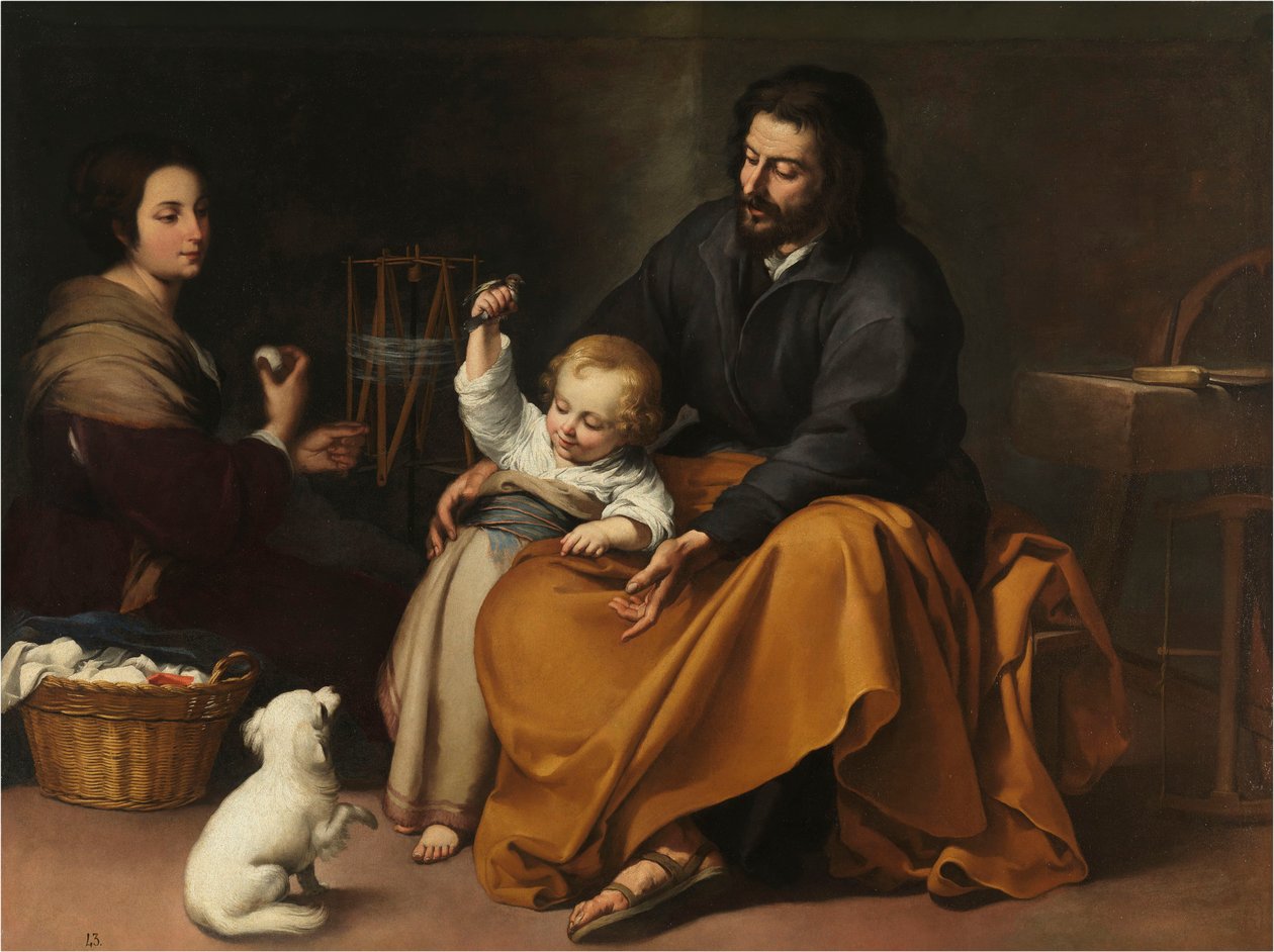 A Szent Család kismadárral, c. 1650. alkotó: Bartolomé Esteban Murillo