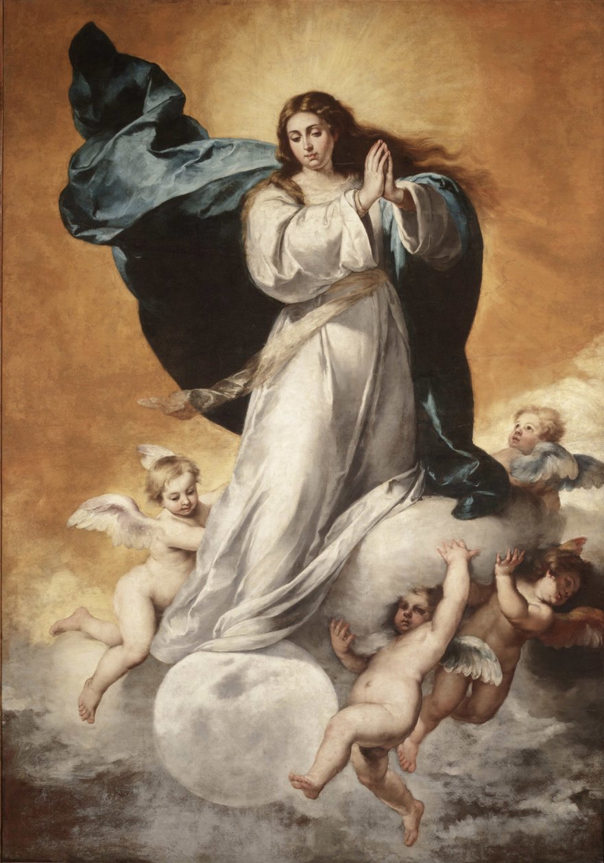 A Szűzanya szeplőtelen fogantatása, 1650. alkotó: Bartolomé Esteban Murillo