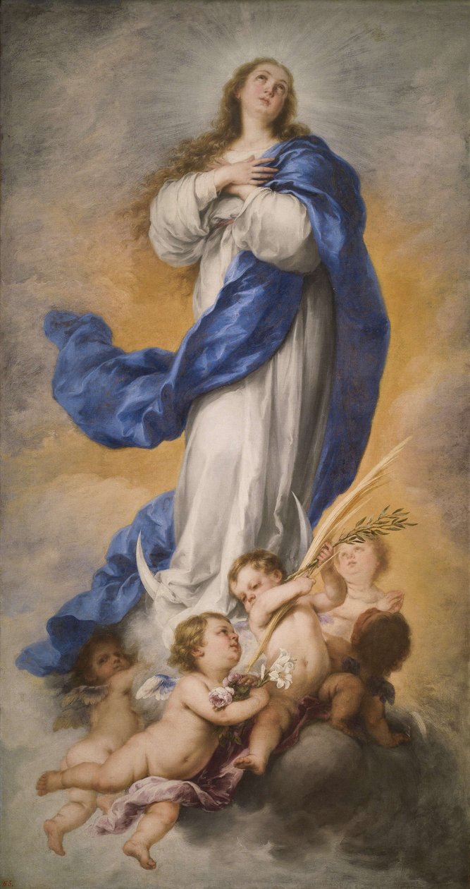 Szűzanya szeplőtelen fogantatása, 1670-es évek. alkotó: Bartolomé Esteban Murillo