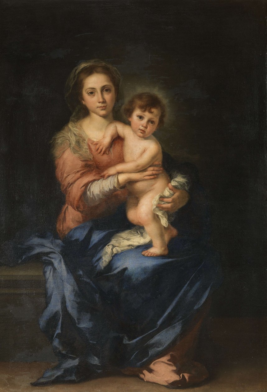 A Szűz és a Gyermek, 1650. alkotó: Bartolomé Esteban Murillo
