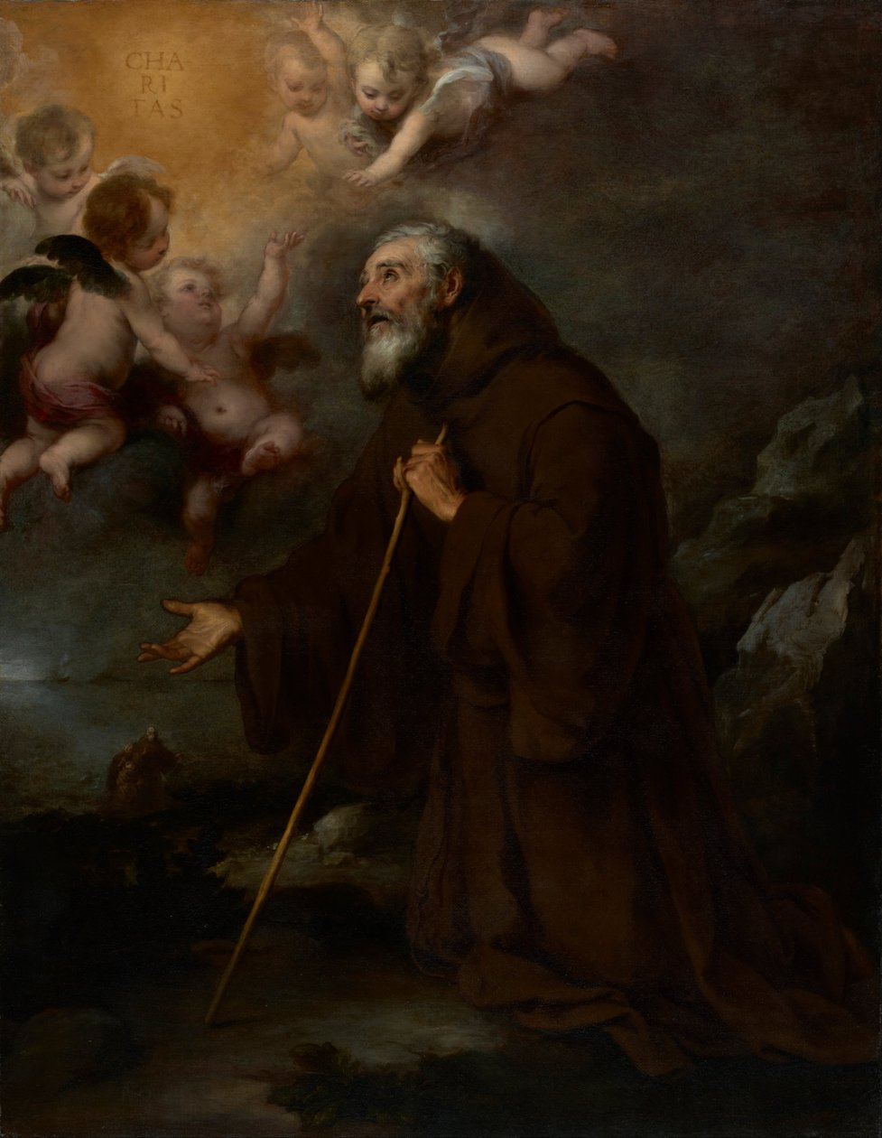 Paolai Szent Ferenc látomása alkotó: Bartolomé Esteban Murillo