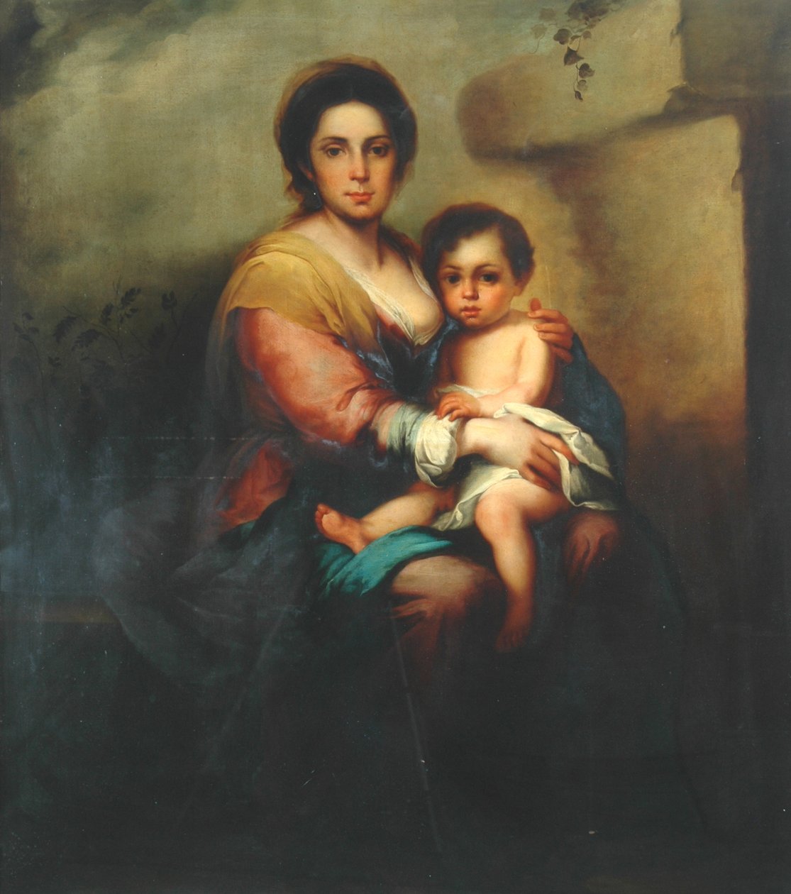 Szűz és gyermek, 18. század alkotó: Bartolomé Esteban Murillo