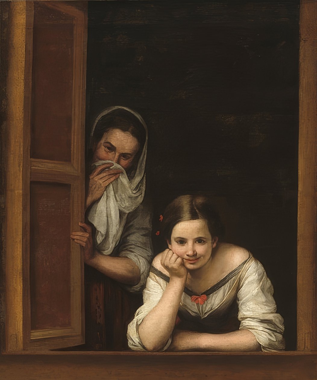 Két nő az ablaknál. 1655/60 körül alkotó: Bartolomé Esteban Murillo