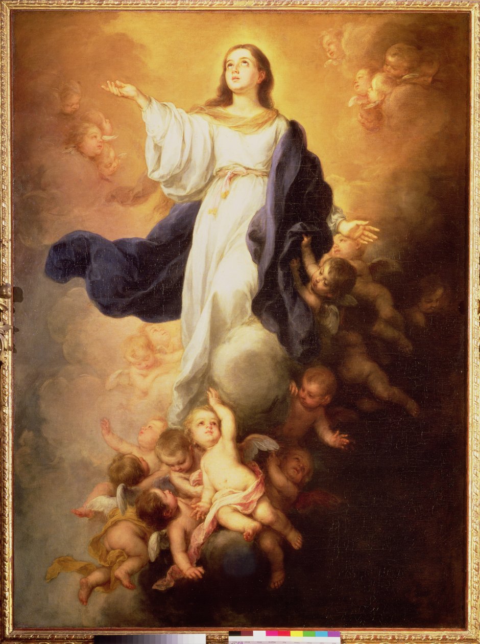 Szűz mennybemenetele, 1670-es évek alkotó: Bartolomé Esteban Murillo