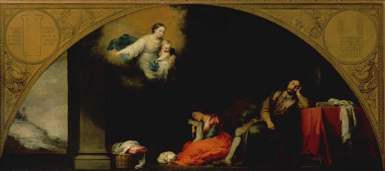 A Santa Maria Maggiore alapításának története: A patríciusok álma, 1661-65 alkotó: Bartolomé Esteban Murillo