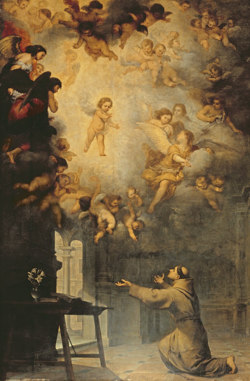 Páduai Szent Antal látomása (1195-1231) alkotó: Bartolomé Esteban Murillo