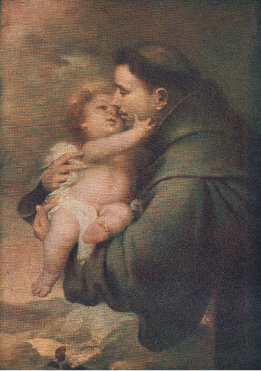 Páduai Szent Antal Krisztus gyermekével, Bibbys Annual, 1916-17 alkotó: Bartolome Esteban after Murillo