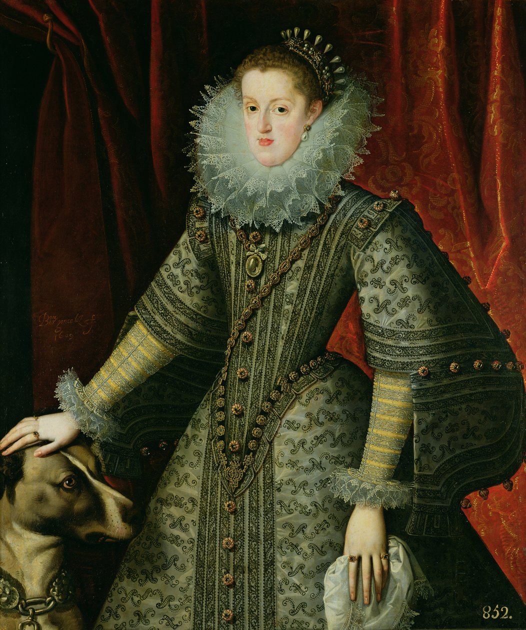 Margarita osztrák királynő, 1609 alkotó: Bartolome Gonzalez