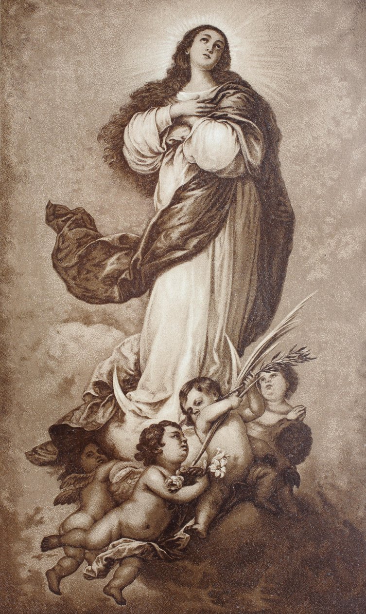 Bartolome Esteban Murillo: Szűz Mária szeplőtelen fogantatása alkotó: Bartolome Esteban (after) Murillo