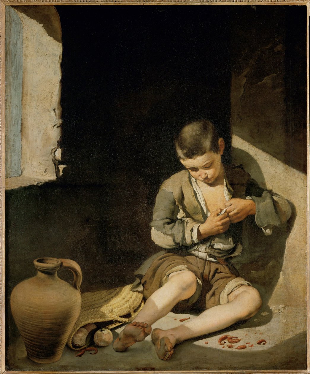 Le jeune mendiant - az ifjú koldus ... alkotó: Bartolome Esteban (school of) Murillo
