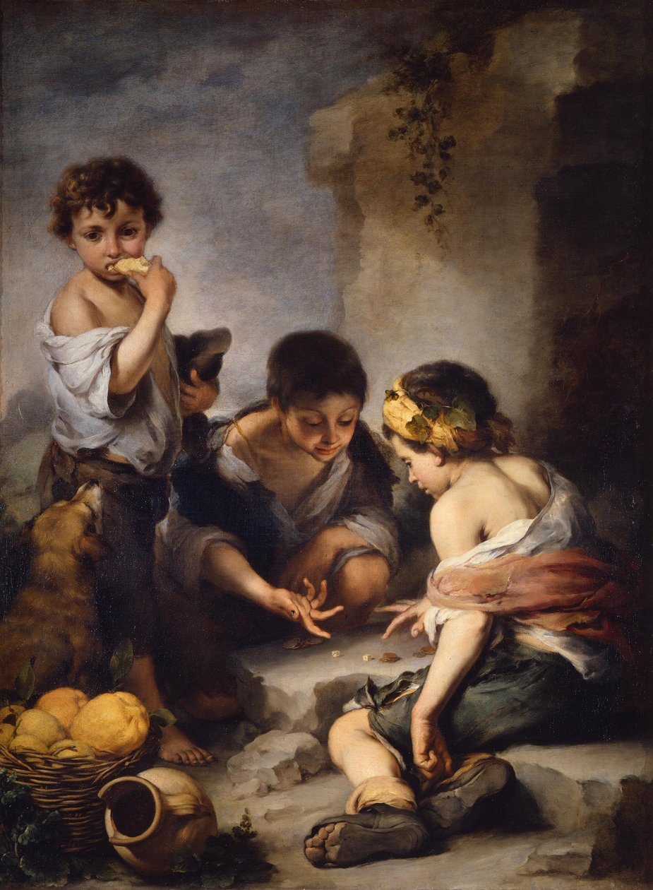 Kockázó fiúk alkotó: Bartolomé Esteban Murillo