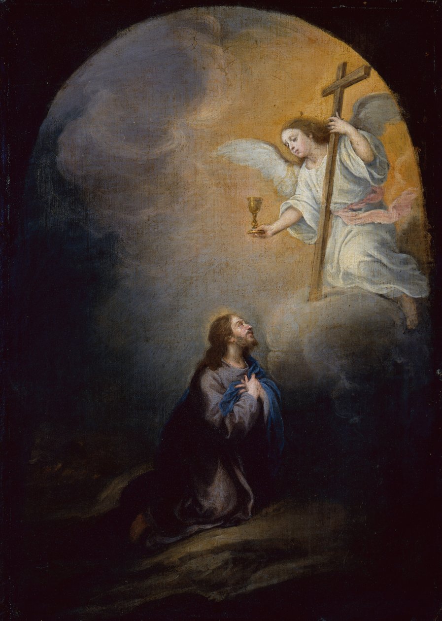 Krisztus az olajbogyókertben (olaj, vászon) alkotó: Bartolomé Esteban Murillo