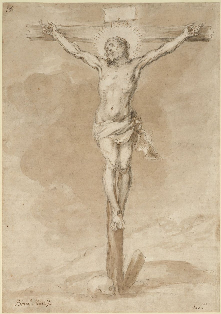 Krisztus a kereszten alkotó: Bartolomé Esteban Murillo