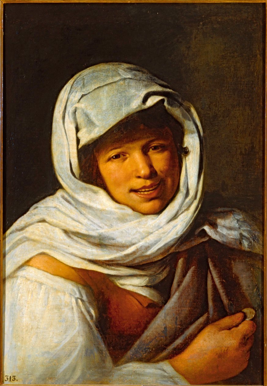 Galíciai nő egy érmével ... (olaj, vászon) alkotó: Bartolomé Esteban Murillo