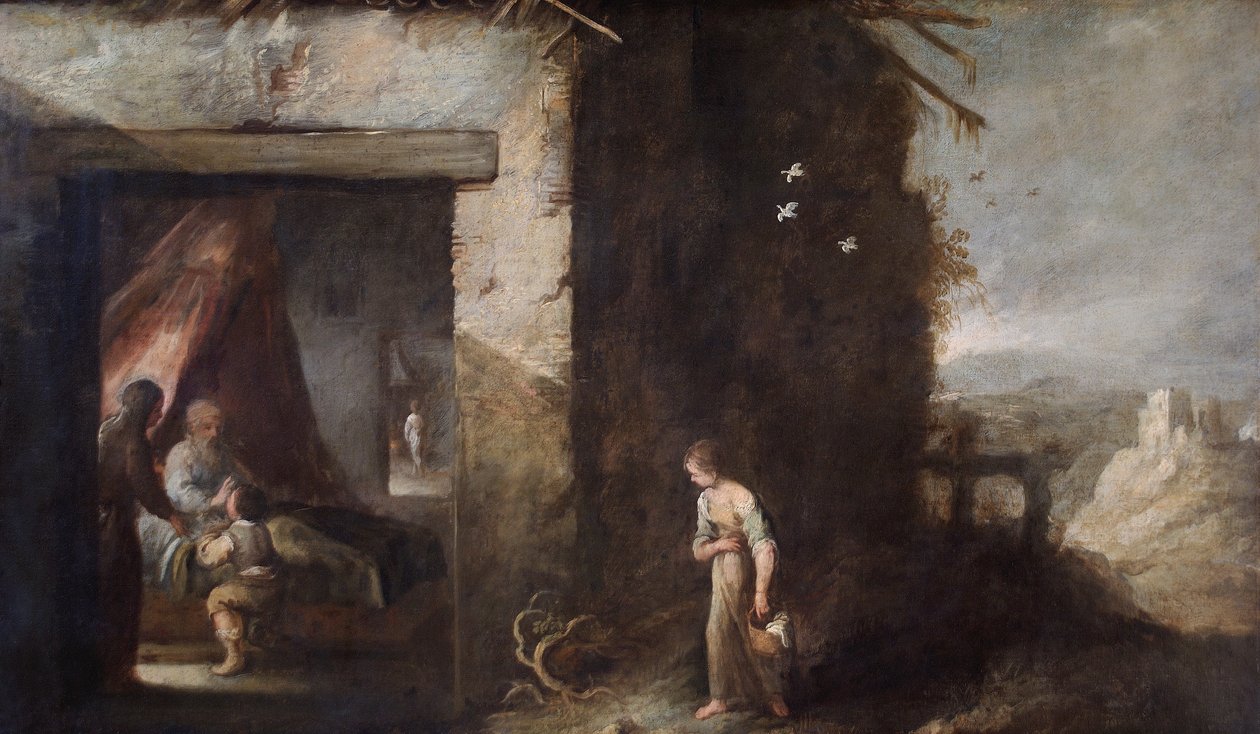 Isaac Blessing Jacob (olaj, vászon) alkotó: Bartolomé Esteban Murillo