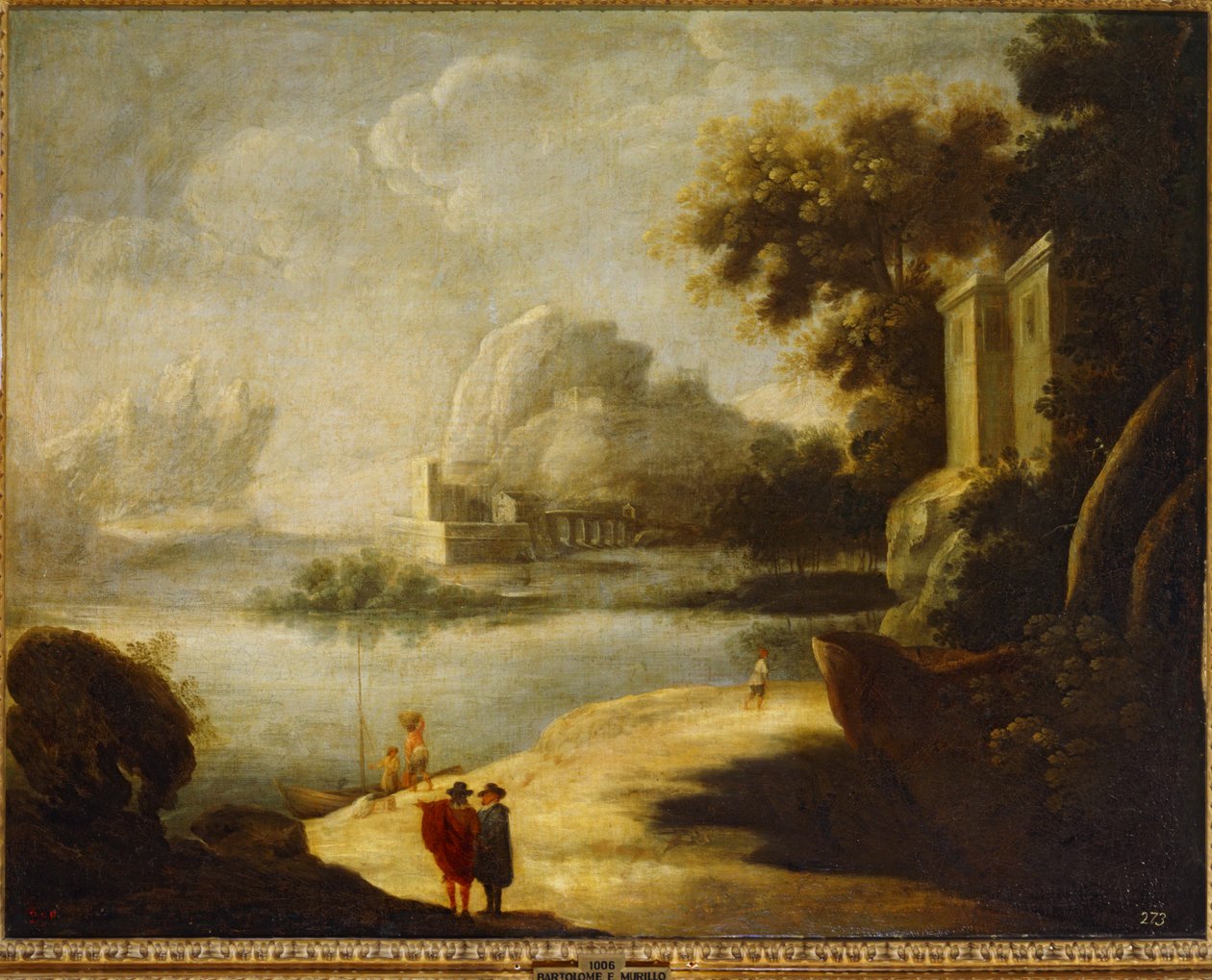 Tájkép ... (olaj, vászon) alkotó: Bartolomé Esteban Murillo