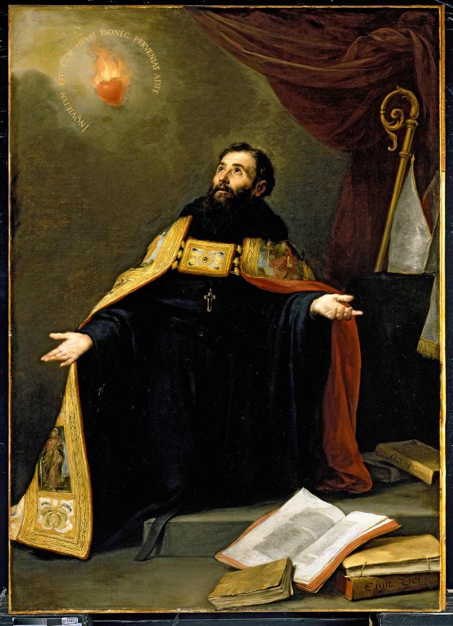 Szent Ágoston extázisban alkotó: Bartolomé Esteban Murillo