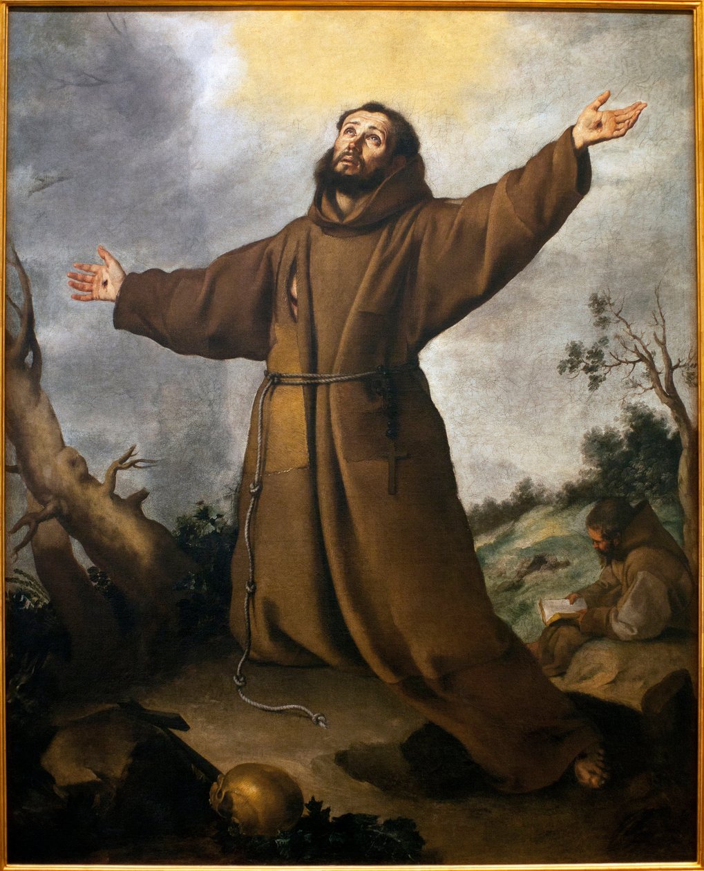 Assisi Szent Ferenc (1181-1226) megbélyegzett - Bartolome Esteban Murillo (1617-1682) festménye, Olaj, vászon, 1645-1650 körül - Sevillai Szépművészeti Múzeum, Spanyolország alkotó: Bartolomé Esteban Murillo