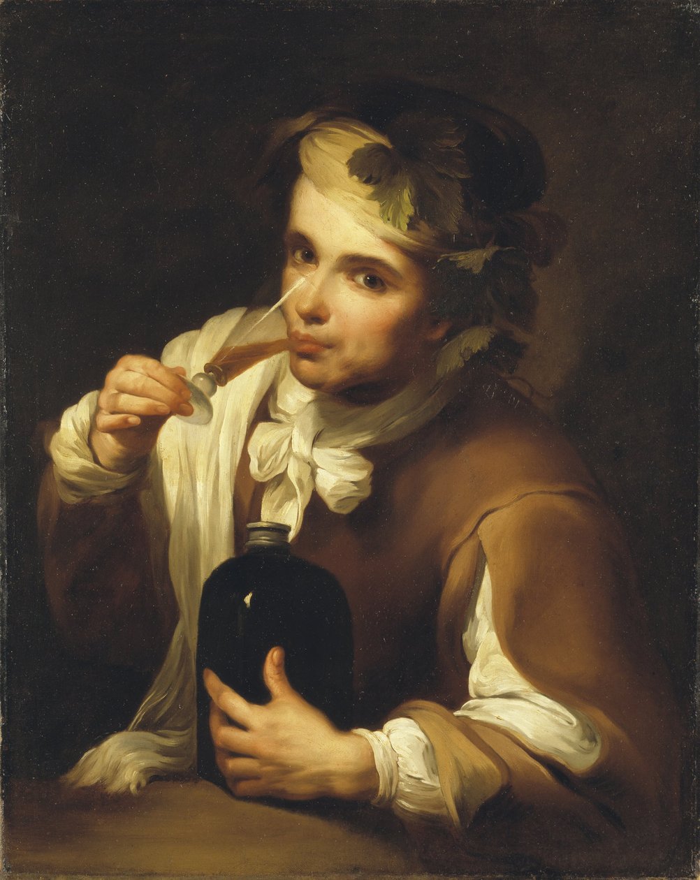 Bort ivó fiatal férfi alkotó: Bartolomé Esteban Murillo