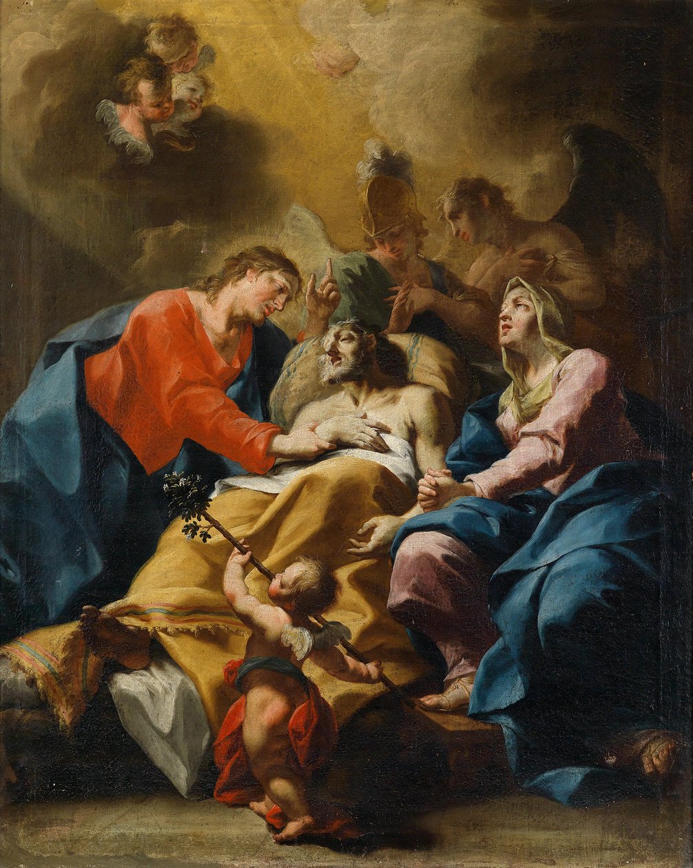Szent József halála alkotó: Bartolomeo Altomonte