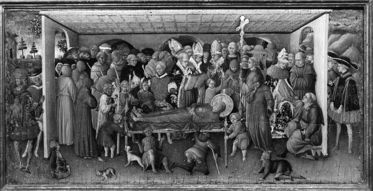 Assisi Szent Ferenc temetése alkotó: Bartolomeo Tommaso da di Foligno