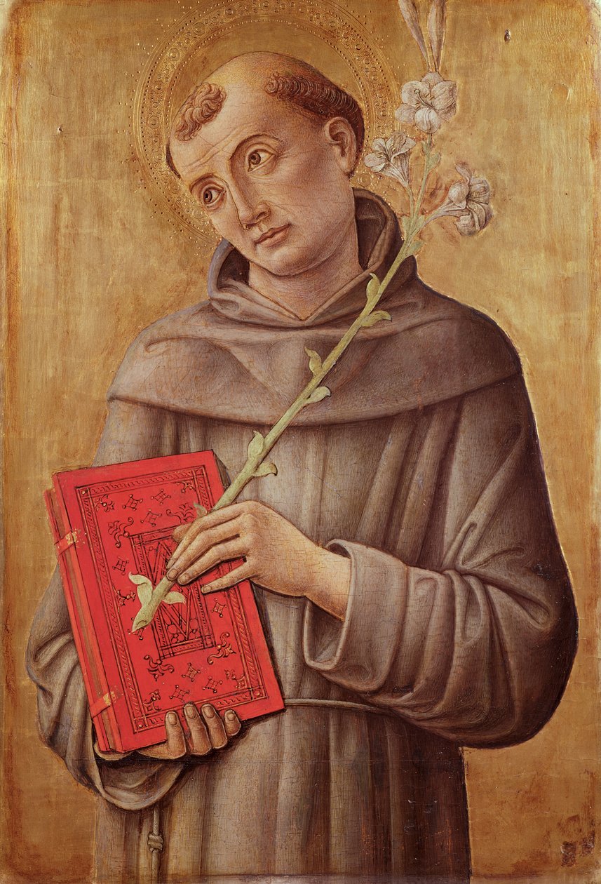 Páduai Szent Antal (tempera a panelen) alkotó: Bartolomeo Vivarini