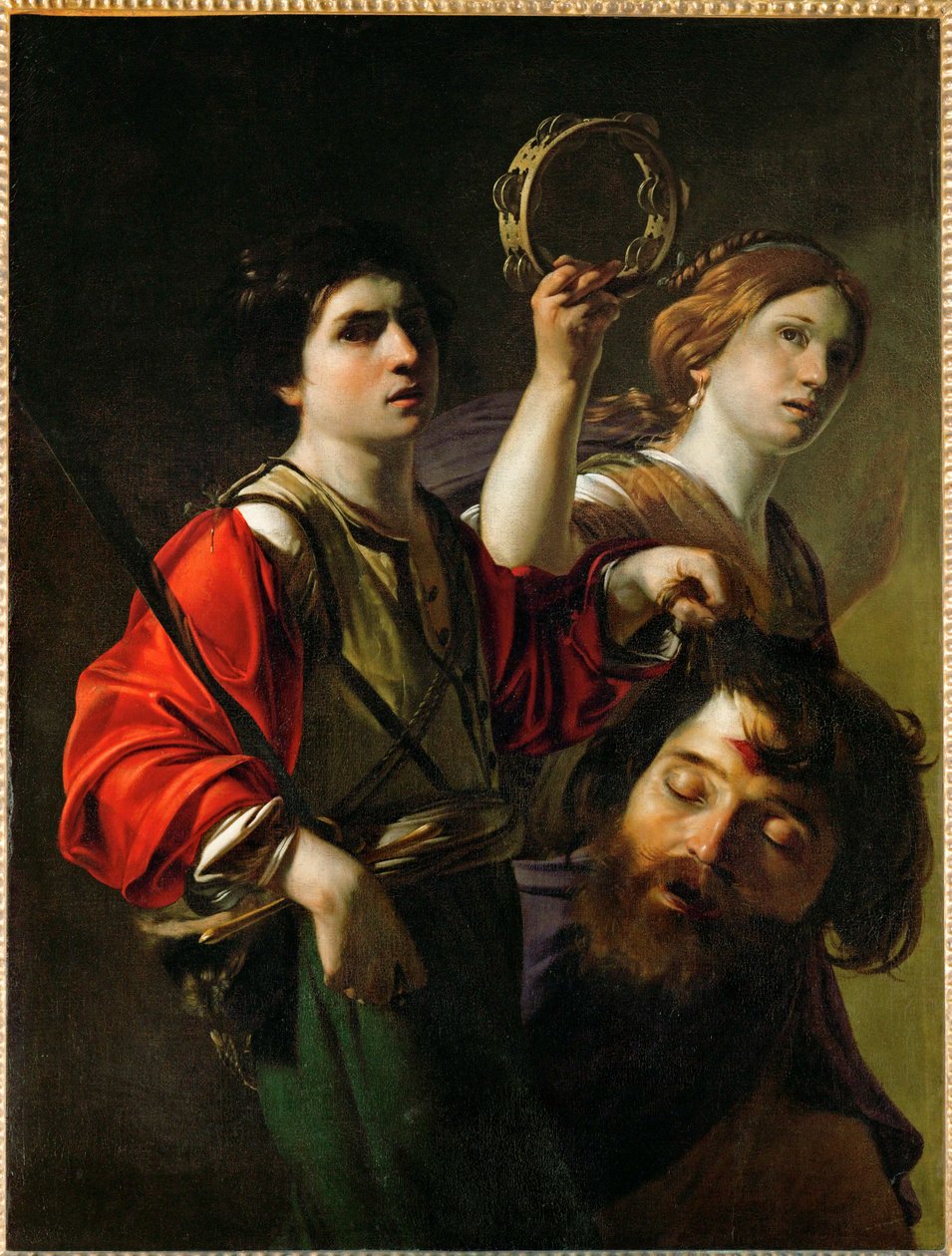 Dávid triomphant - Dávid diadala ... alkotó: Bartolomeo (manner of) Manfredi