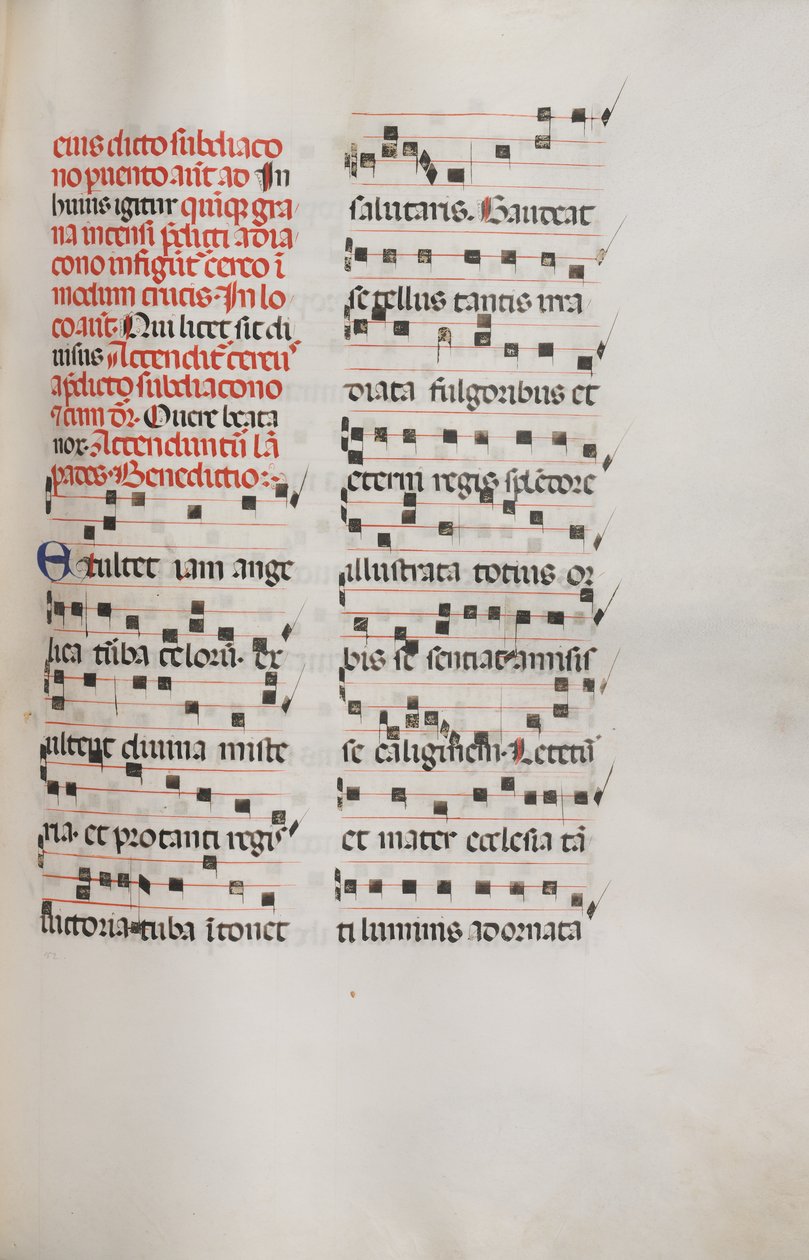 Missale: Fol. 153: Zene Exultethez, 1469 alkotó: Bartolomeo Caporali