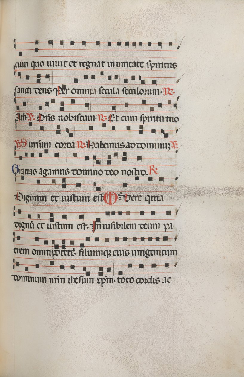 Missale: Fol. 154: Zene Exultethez, 1469 alkotó: Bartolomeo Caporali
