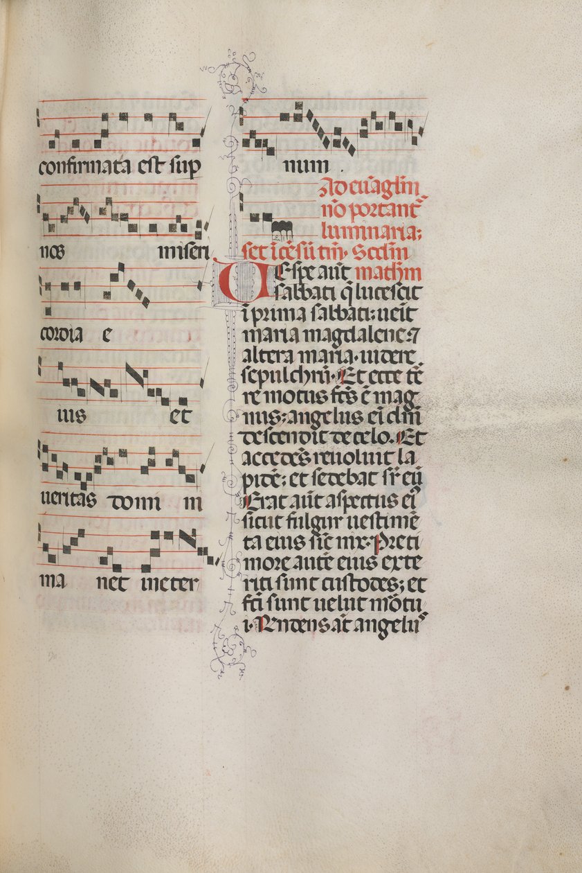 Missale: Fol. 172: Zene Alleluiának stb. húsvét elején, 1469. alkotó: Bartolomeo Caporali