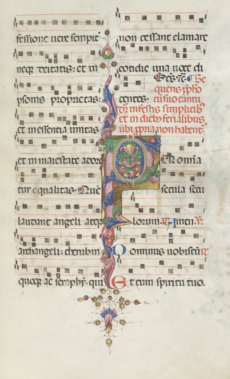 Missale: Fol. 183: Lombdísz, 1469. alkotó: Bartolomeo Caporali