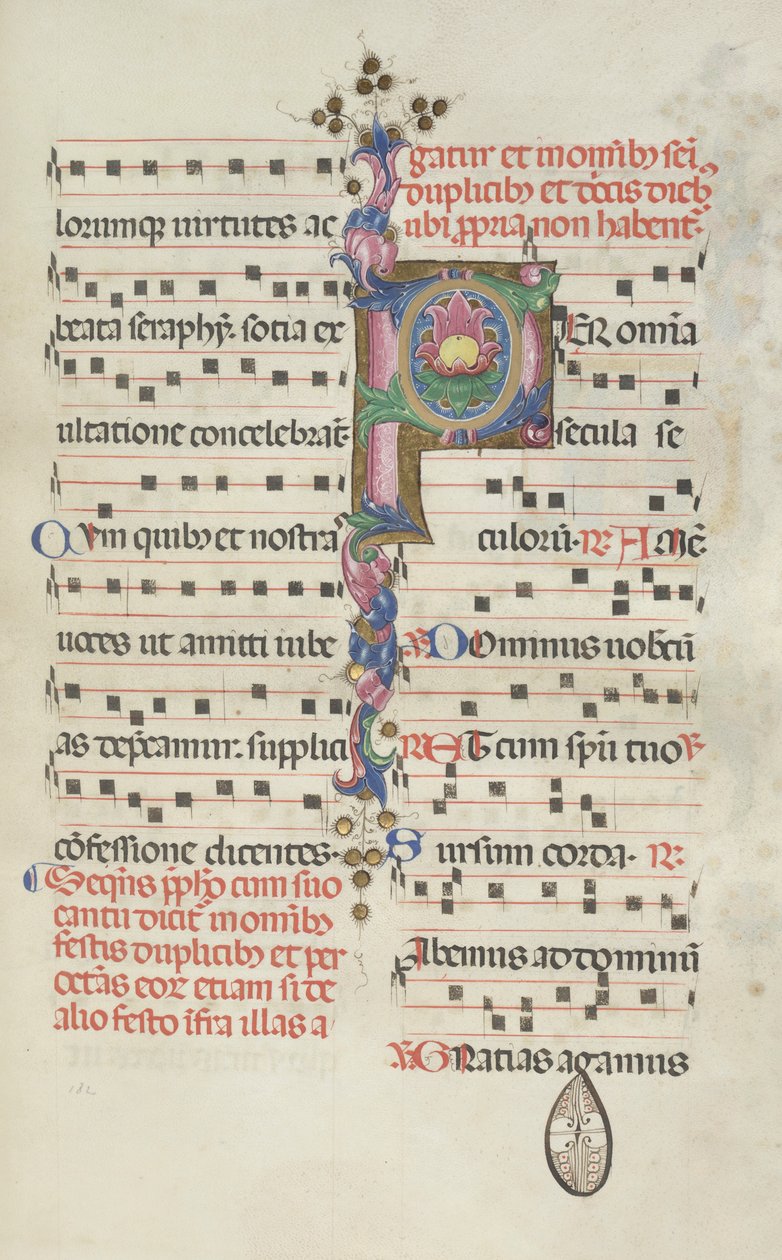 Missale: Fol. 184: Lombozat, 1469. alkotó: Bartolomeo Caporali
