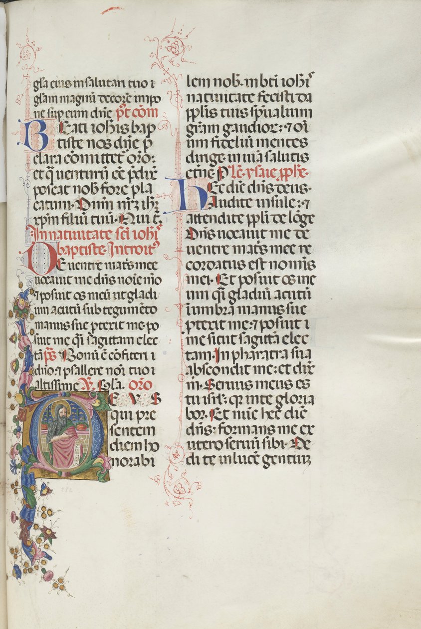 Missale: Fol. 287: Keresztelő Szent János, 1469. alkotó: Bartolomeo Caporali
