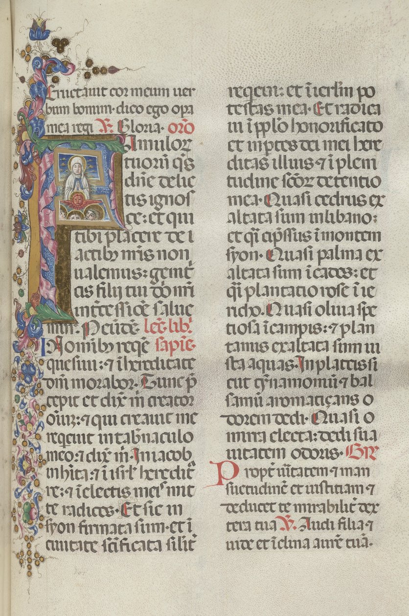 Missale: Fol. 306: Szűz mennybemenetele, 1469. alkotó: Bartolomeo Caporali