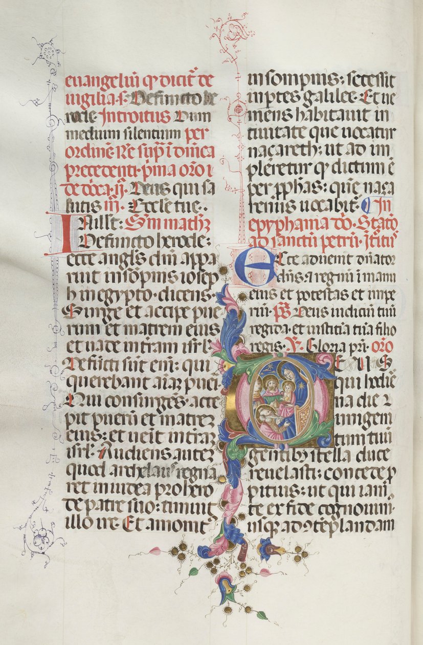 Missale: Fol. 30v: Mágusok imádása, 1469. alkotó: Bartolomeo Caporali