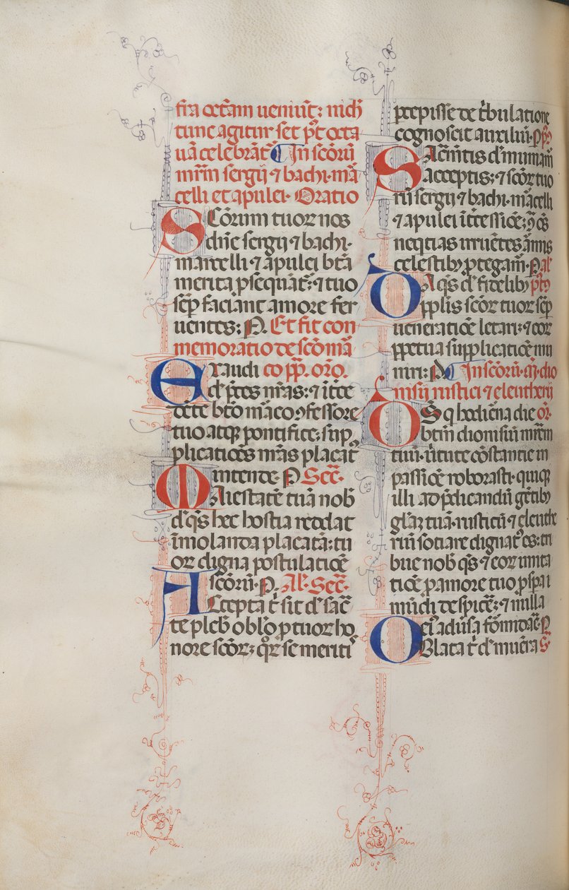 Missale: Fol. 319v: Szent Ferenc és Szent Ferenc teljes mise, 1469. alkotó: Bartolomeo Caporali