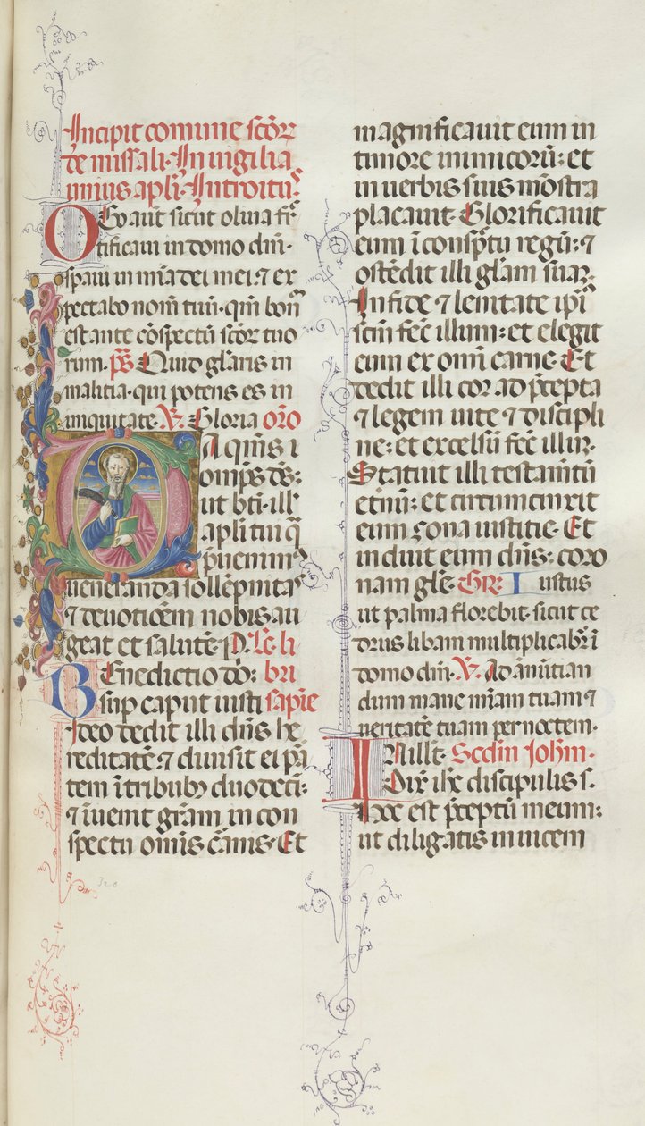 Missale: Fol. 327: Szent Bertalan, 1469. alkotó: Bartolomeo Caporali