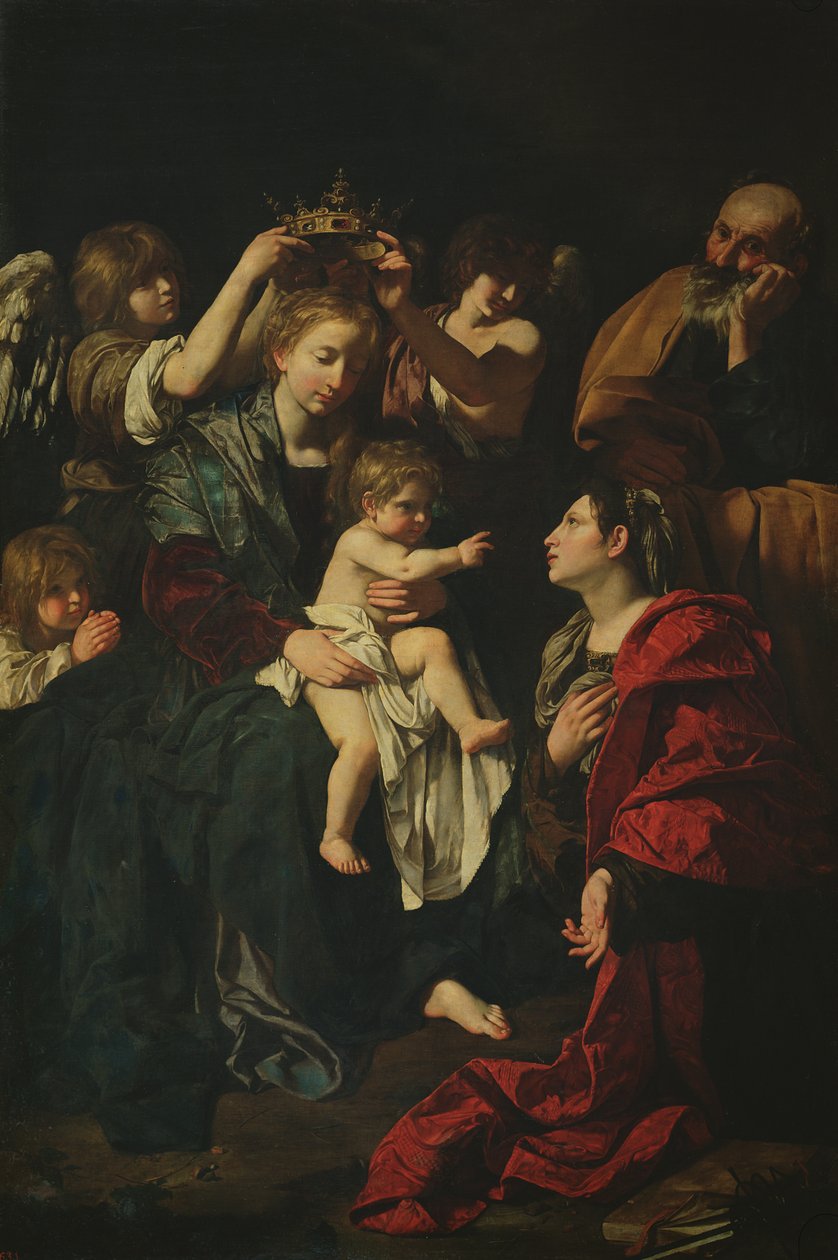 A Szent Család Szent Katalinnal alkotó: Bartolomeo Cavarozzi