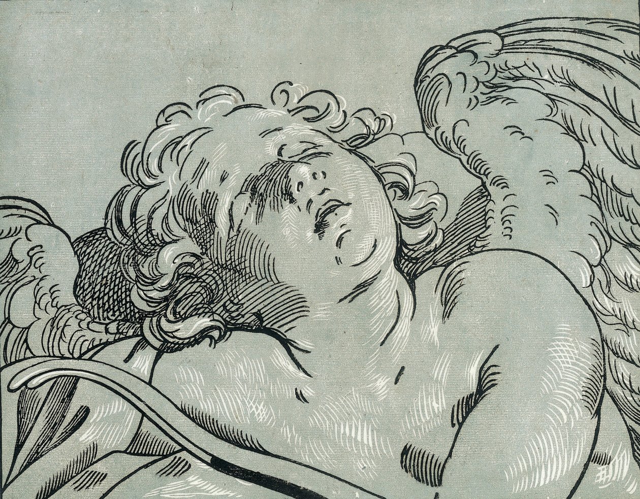 Egy alvó Ámor, 1630-45. alkotó: Bartolomeo Coriolano
