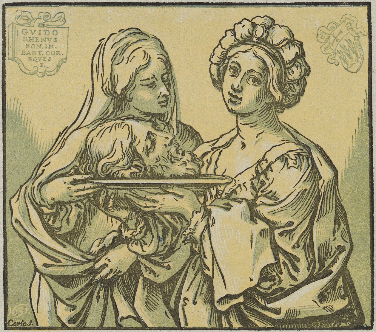 Herodias és Salome alkotó: Bartolomeo Coriolano after Guido Reni