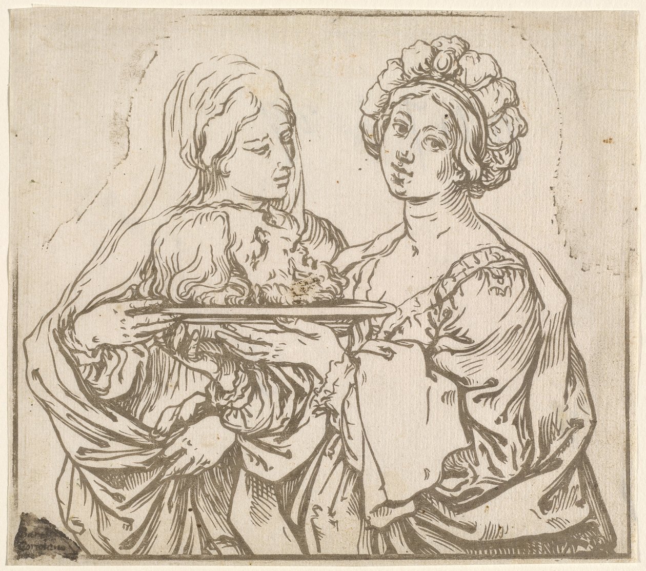 Herodias és Salome alkotó: Bartolomeo Coriolano after Guido Reni