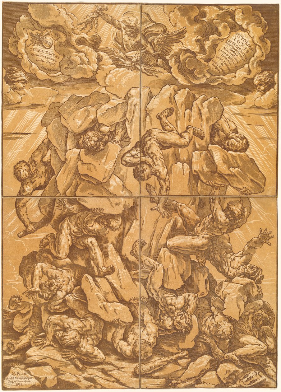 Az óriások bukása alkotó: Bartolomeo Coriolano after Guido Reni