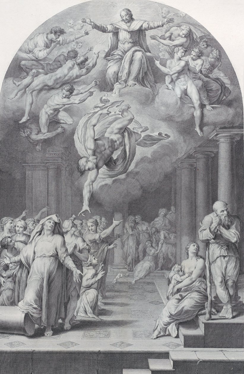 40. tábla: a választottak megosztottsága a reprobáltak között, 1756. Alkotók: Bartolomeo Crivellari, Gabriel Söderling. alkotó: Bartolomeo Crivellari, Gabriel Söderling