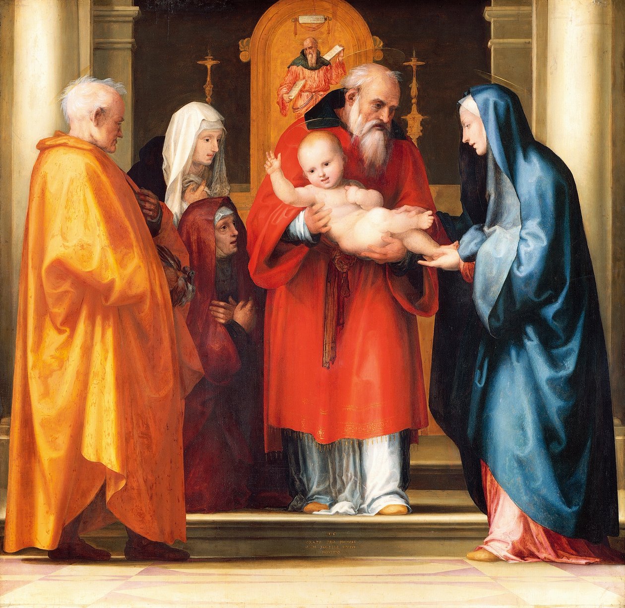 Jézus bemutatása a templomban (részlet) alkotó: Bartolomeo Fra