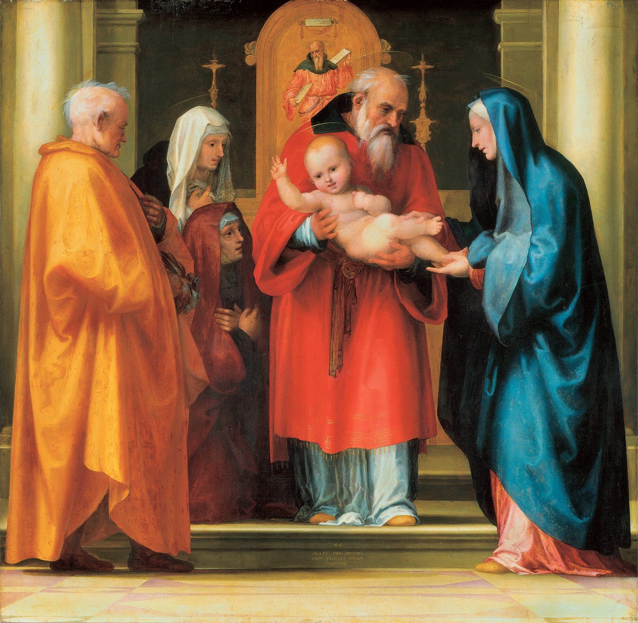 Jézus bemutatása a templomban (részlet) alkotó: Bartolomeo Fra