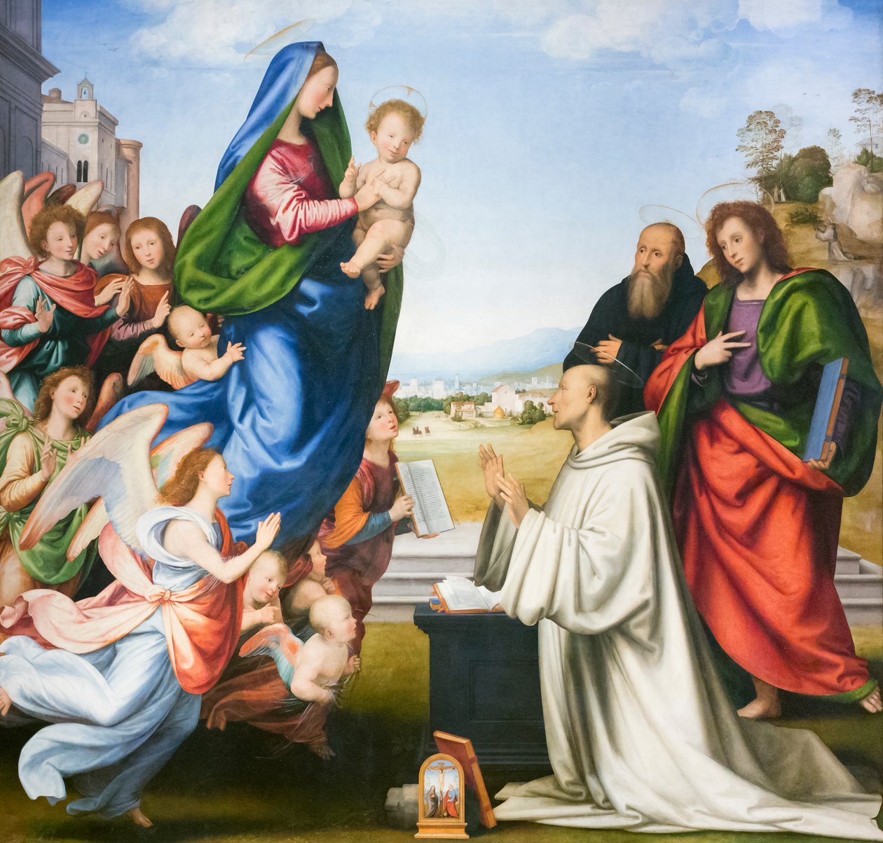 A látomás a st. Bernard alkotó: Bartolomeo Fra